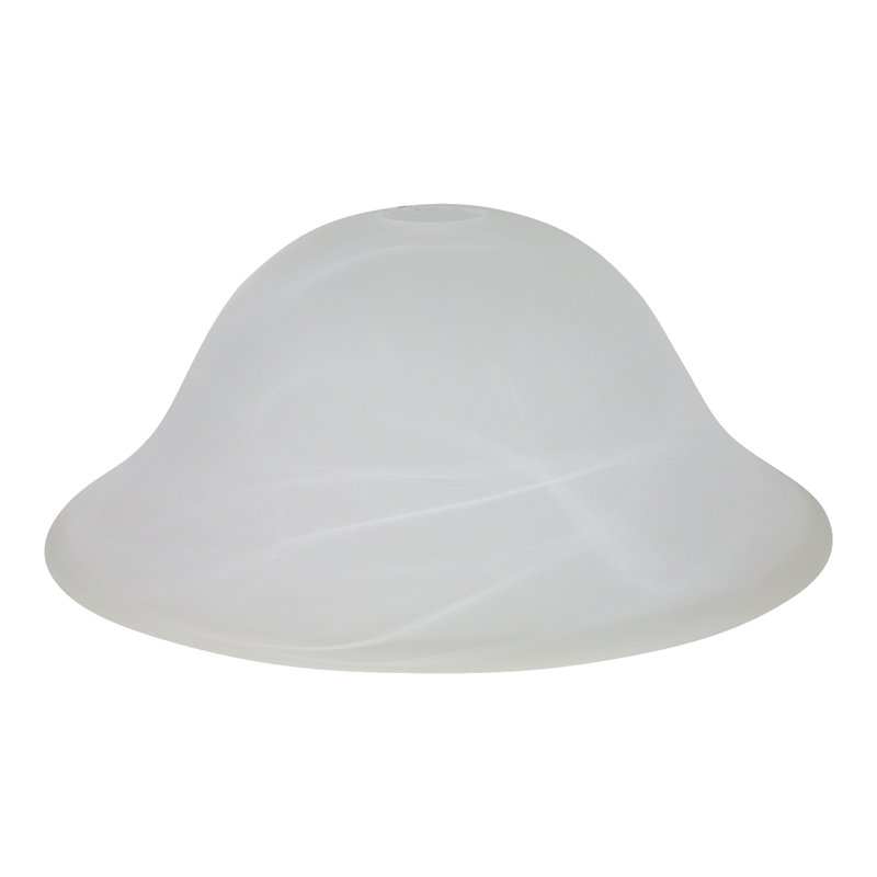 Red Barrel Studio® Bronislova 4.75" H x 12" W Alabaster Glass Lamp